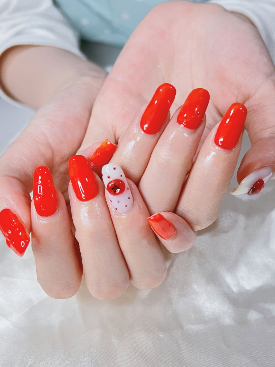 AIRINAILS DIARY - Artisanal 3D Tomato Embossed Overlay & Sunset Gradient